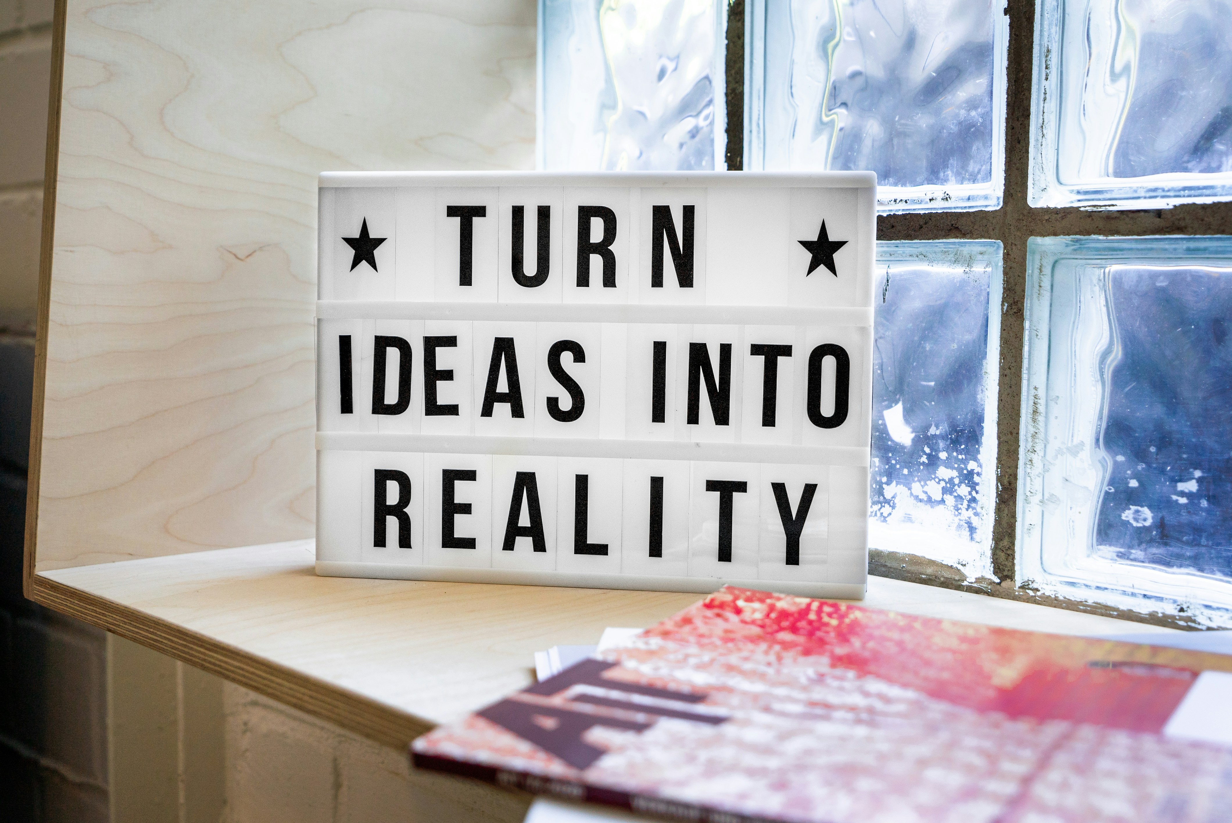 Turns ideas into reality visual